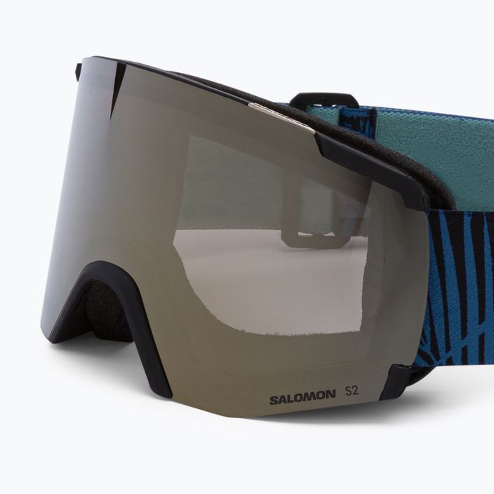 Salomon S/View occhiali da sci nero/oro flash 5