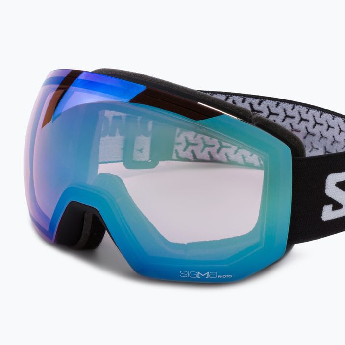 Salomon Radium Pro Photo occhiali da sci nero/sigma photo sky blue 5