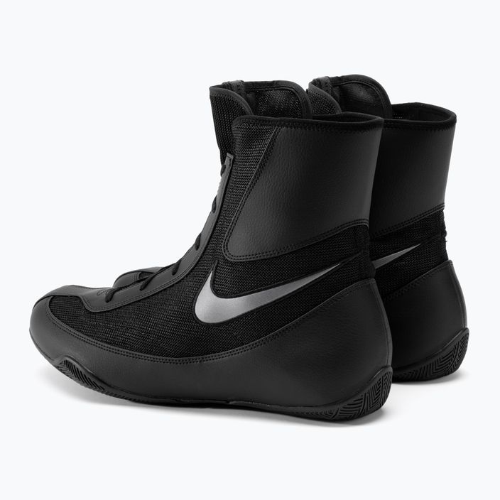 Nike Machomai 2 nero/grigio scuro metallizzato scarpe da boxe 3