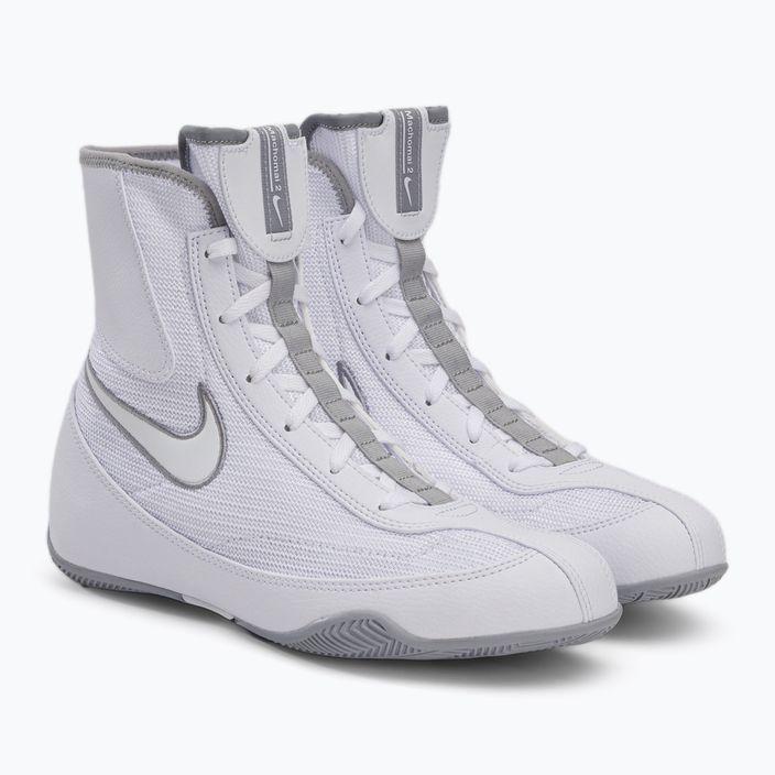 Scarpe da boxe Nike Machomai bianco/grigio lupo 4