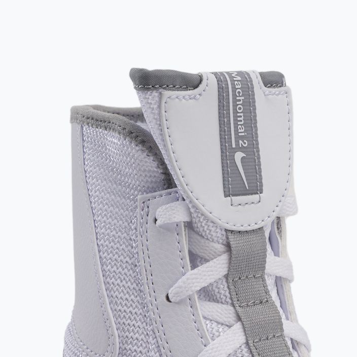 Scarpe da boxe Nike Machomai bianco/grigio lupo 7