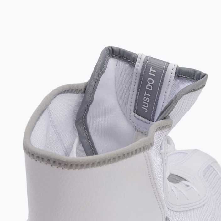 Scarpe da boxe Nike Machomai bianco/grigio lupo 9