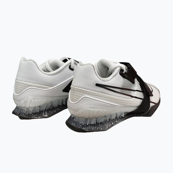 Scarpe da sollevamento pesi Nike Romaleos 4 bianco/nero 12