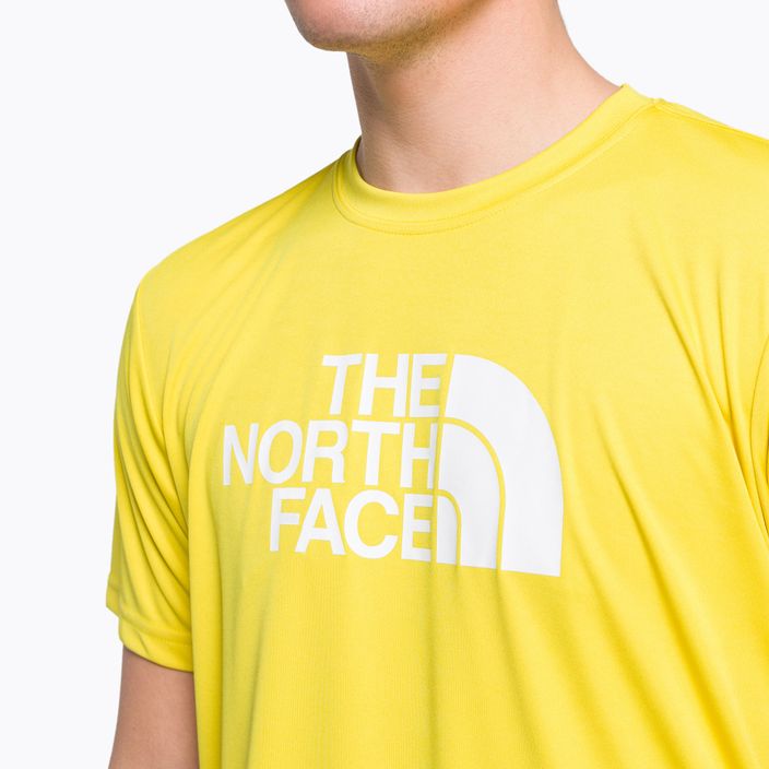Maglietta da uomo The North Face Reaxion Easy giallo acido 5