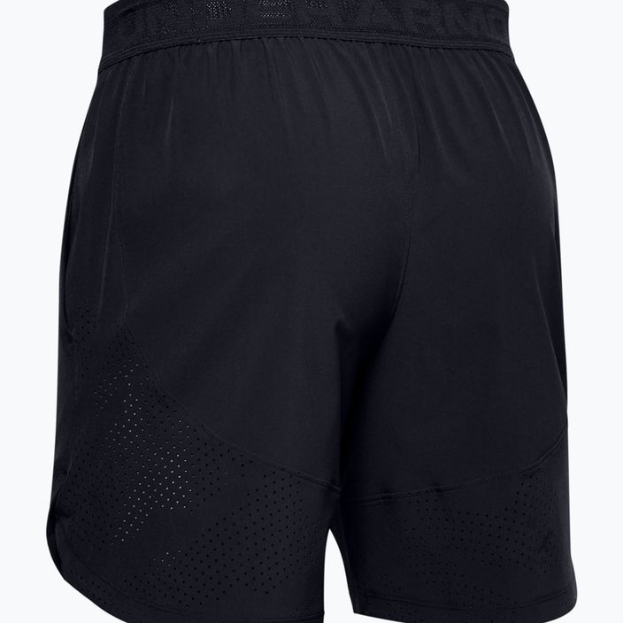 Pantaloncini da allenamento Under Armour UA Stretch-Woven da uomo nero/nero/saldatura metallizzata 2