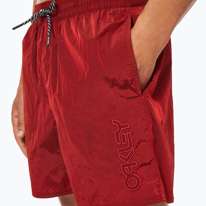 Pantaloncini da bagno Oakley All Day B1B 16" linea rossa da uomo 9