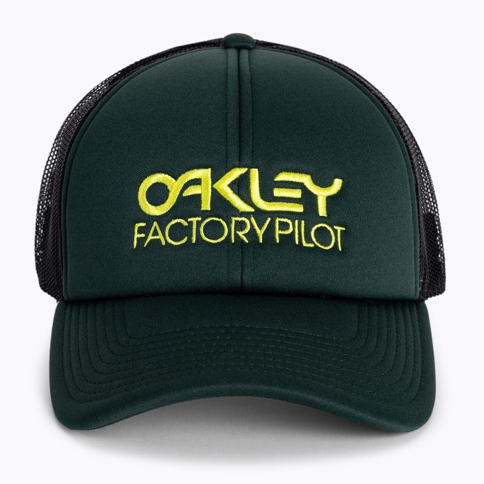 Oakley Factory Pilot Trucker, berretto da baseball da uomo verde scuro 4