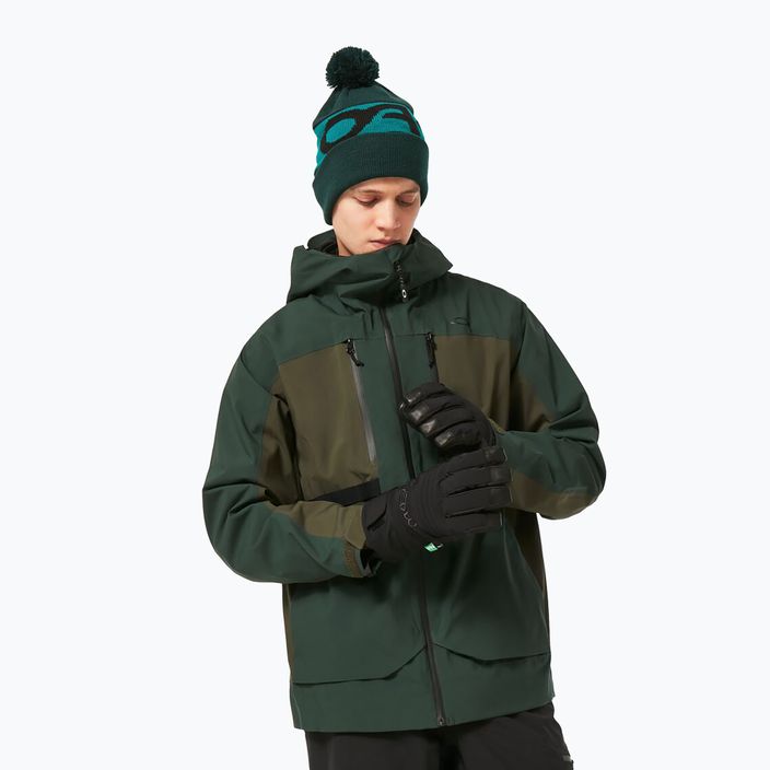Giacca da snowboard Oakley TC Earth Shell da uomo, nuova, colore verde scuro/verde scuro 4