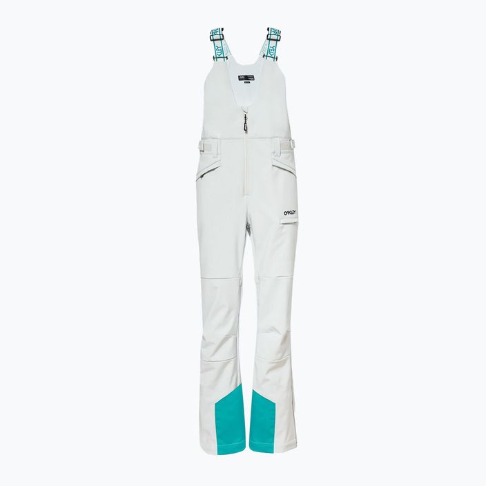 Pantaloni da snowboard Oakley TC Dharma Softshell Bib donna bianco artico 9
