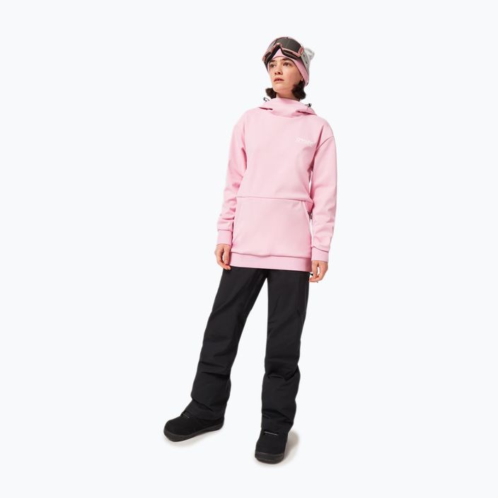 Felpa Oakley Park RC Softshell da donna con cappuccio a fiori rosa per lo snowboard 2