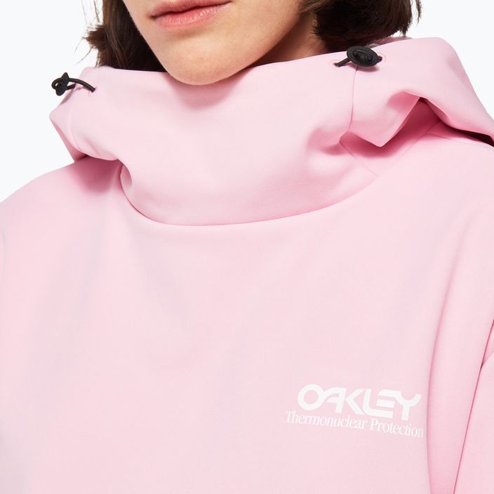 Felpa Oakley Park RC Softshell da donna con cappuccio a fiori rosa per lo snowboard 5