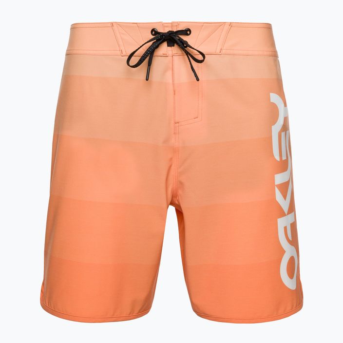 Pantaloncini da bagno Oakley Retro Mark 19" da uomo in morbido arancione