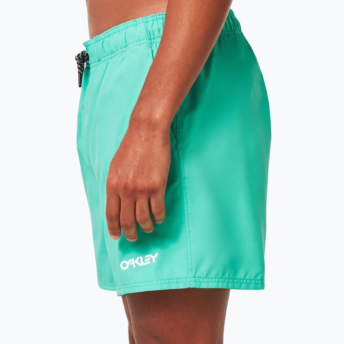 Pantaloncini da bagno Oakley Beach Volley 16" verde menta da uomo 6