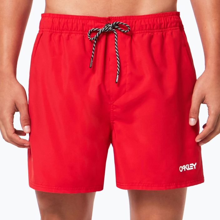 Pantaloncini da bagno Oakley Beach Volley 16" linea rossa da uomo 2