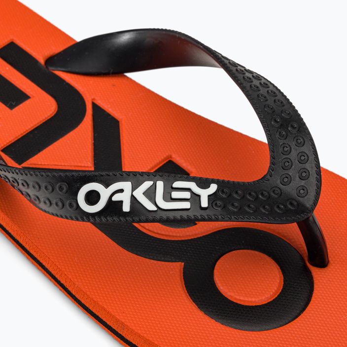 Oakley College Flip Flop arancione neon da uomo 7