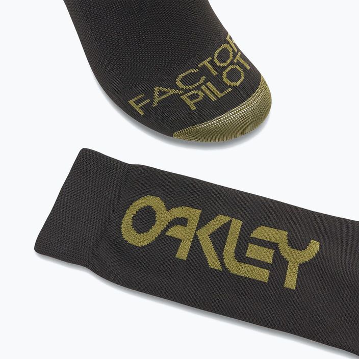 Oakley Factory Pilot calzini da ciclismo MTB nero/nuova spazzola scura 4