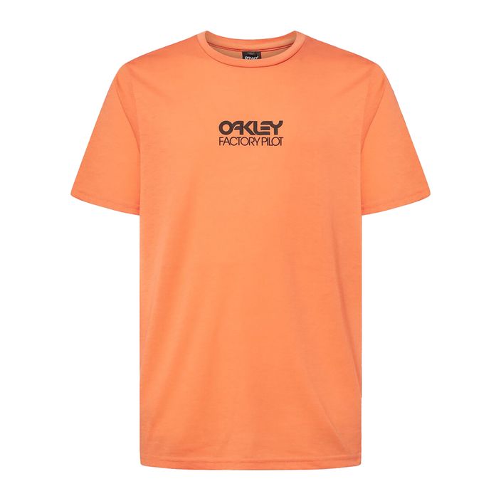 Maglia da ciclismo Oakley Factory Pilot Tee arancione morbida da uomo 2