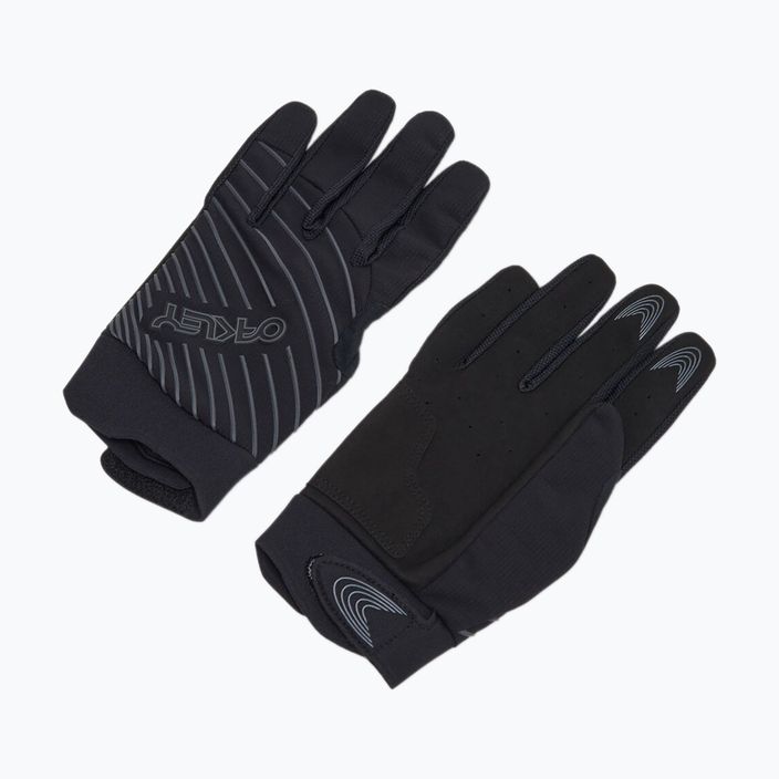 Oakley Drop In MTB Glove 2.0 blackout/uniform grey guanti da ciclismo da uomo 5