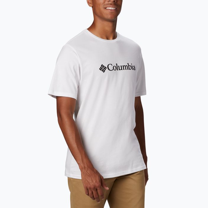 Camicia da trekking Columbia CSC Basic Logo bianca da uomo 4