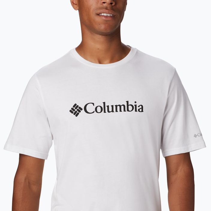 Camicia da trekking Columbia CSC Basic Logo bianca da uomo 5
