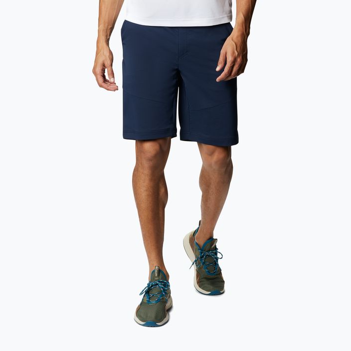 Columbia Tech Trail - Pantaloncini da trekking da uomo, colore blu scuro