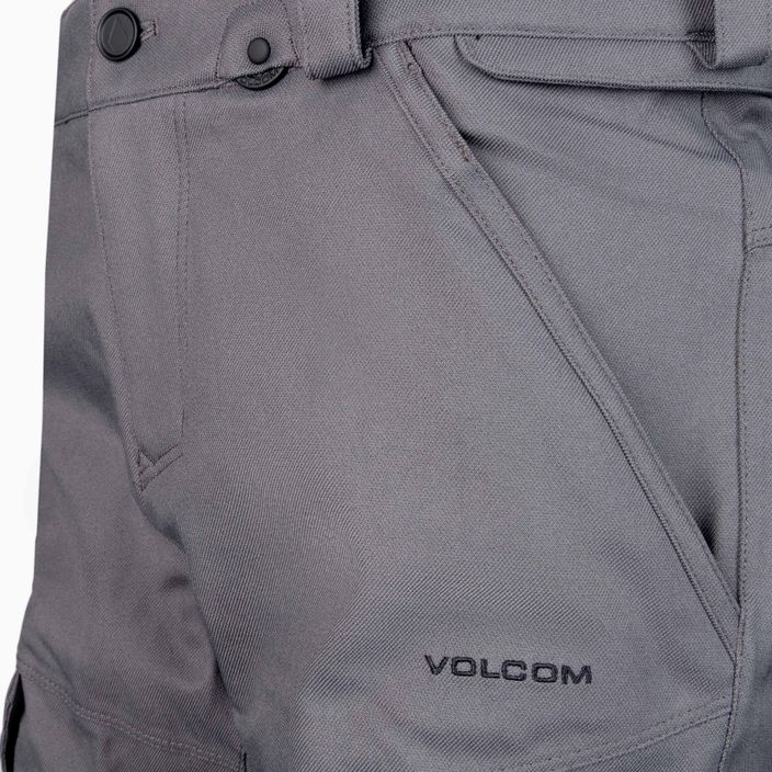 Pantaloni da snowboard da uomo Volcom New Articulated grigio scuro 3