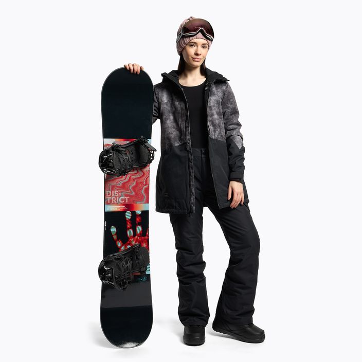 Giacca da snowboard da donna Volcom Strayer Ins nero acido 2