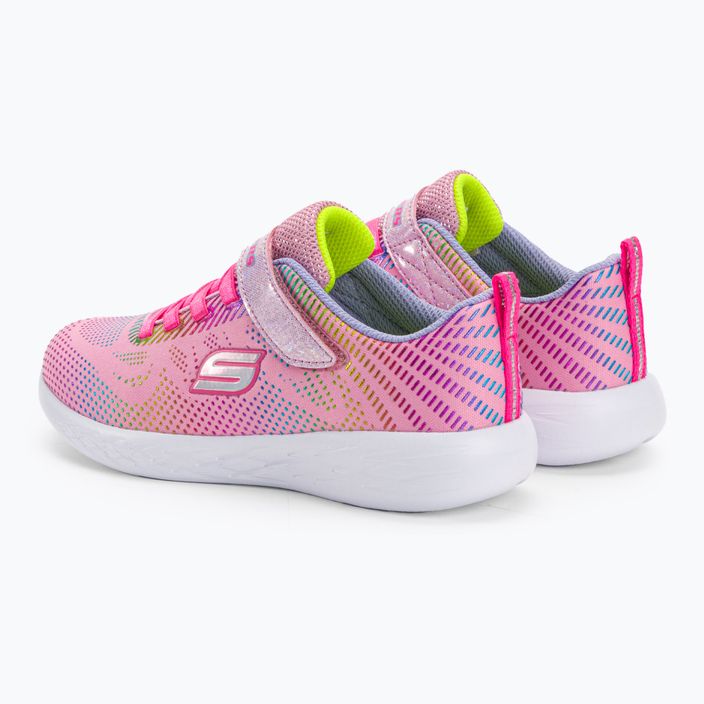 SKECHERS Go Run 600 Shimmer Speeder scarpe da bambino rosa chiaro/multi 3