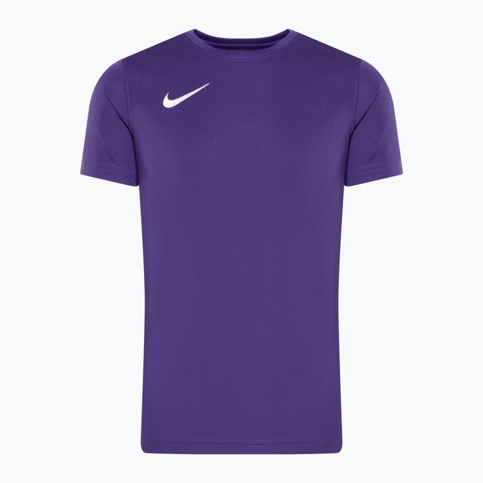 Maglia da calcio Nike Dri-FIT Park VII Jr viola/bianco da bambino