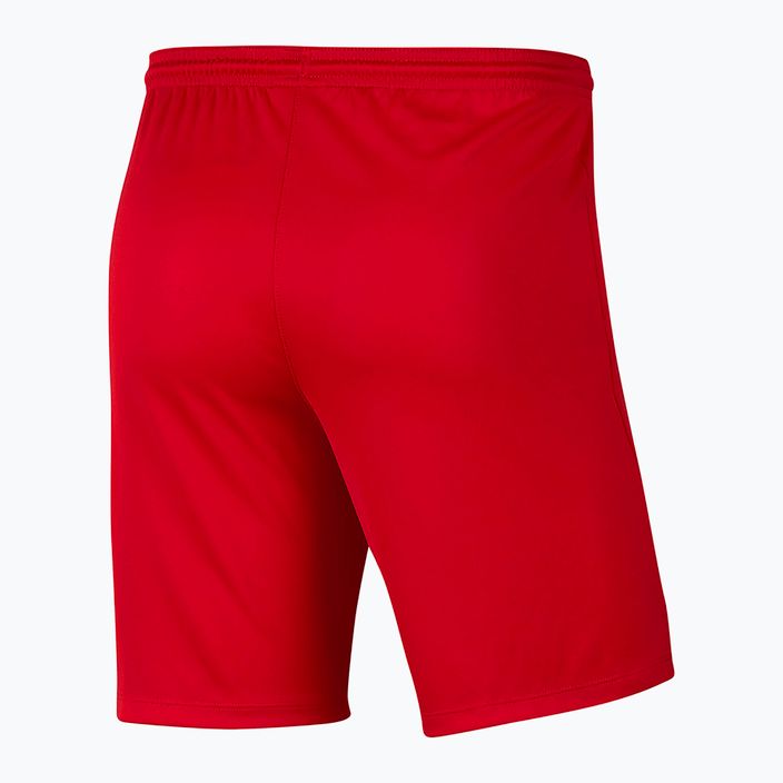 Pantaloncini da calcio per bambini Nike Dri-Fit Park III Knit Jr university red/white 2