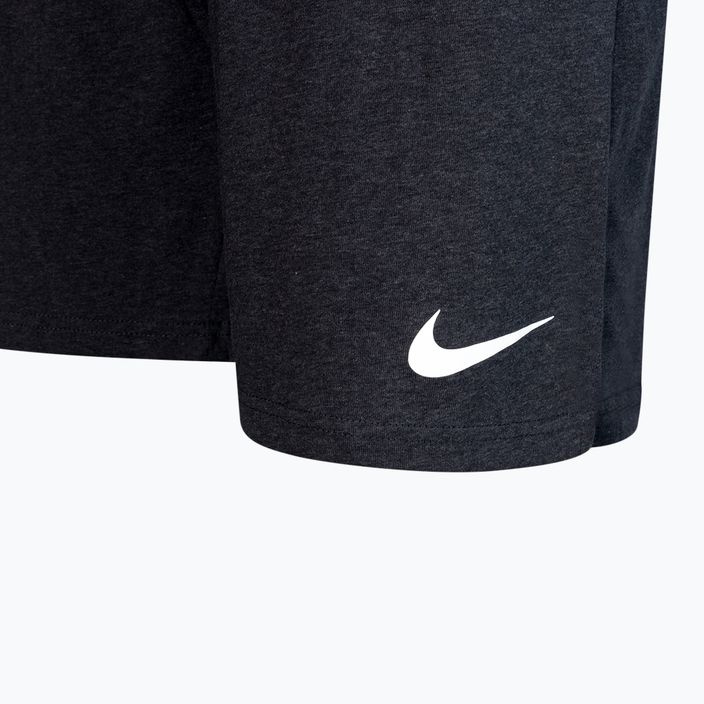 Pantaloncini da allenamento Nike Dri-Fit in cotone da uomo, nero erica/bianco 3