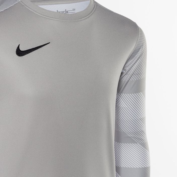 Maglietta da portiere Nike Dri-FIT Park IV Bambino grigio peltro/bianco/nero 3
