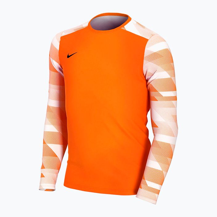 Felpa da calcio Nike Dri-Fit Park IV Goalkeeper arancione di sicurezza/bianco/nero per bambini