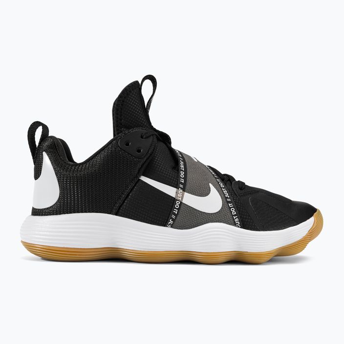 Nike React Hyperset scarpe da pallavolo nero/bianco/gomma marrone chiaro 2