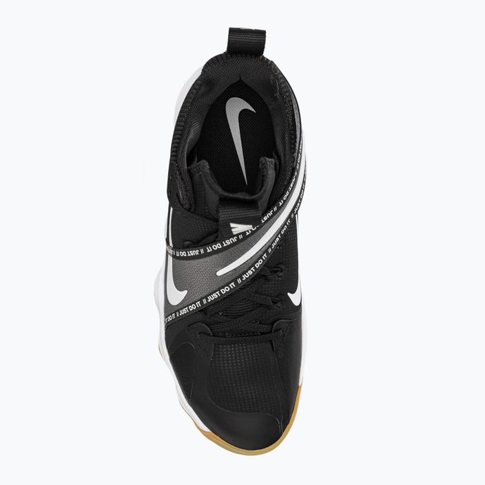 Nike React Hyperset scarpe da pallavolo nero/bianco/gomma marrone chiaro 7
