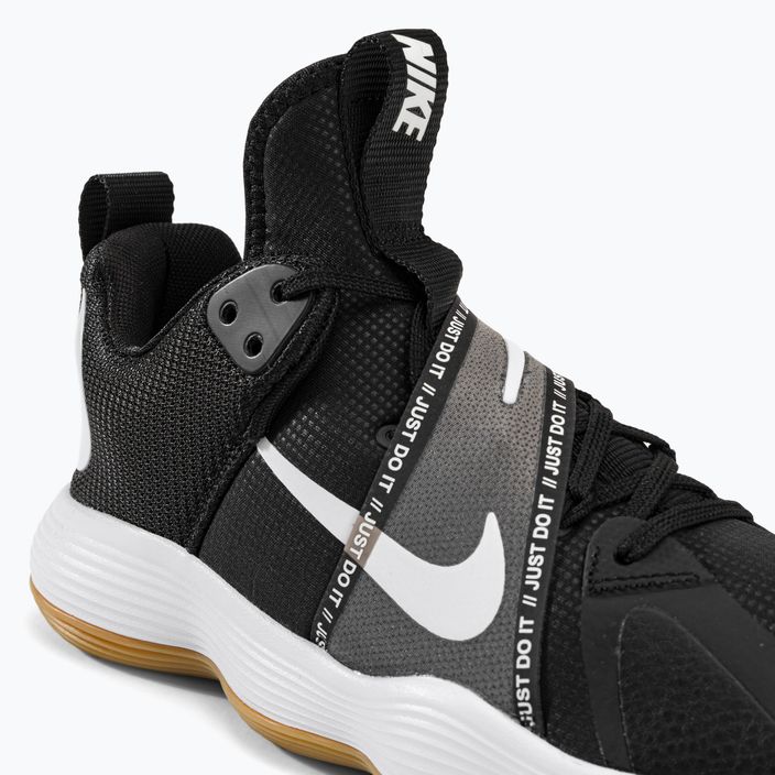 Nike React Hyperset scarpe da pallavolo nero/bianco/gomma marrone chiaro 9