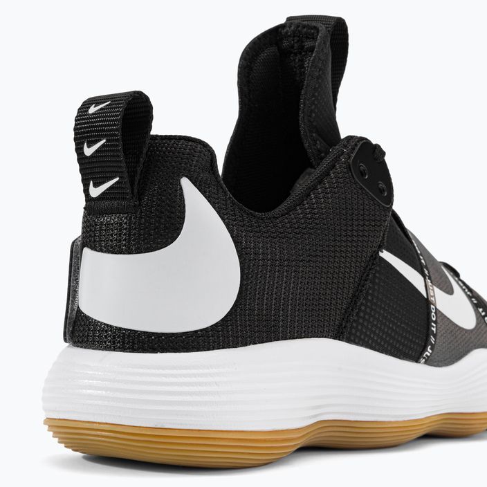 Nike React Hyperset scarpe da pallavolo nero/bianco/gomma marrone chiaro 10