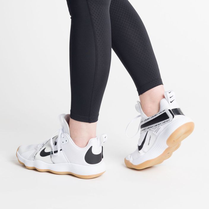 Nike React Hyperset scarpe da pallavolo bianco/nero/gum marrone chiaro 3