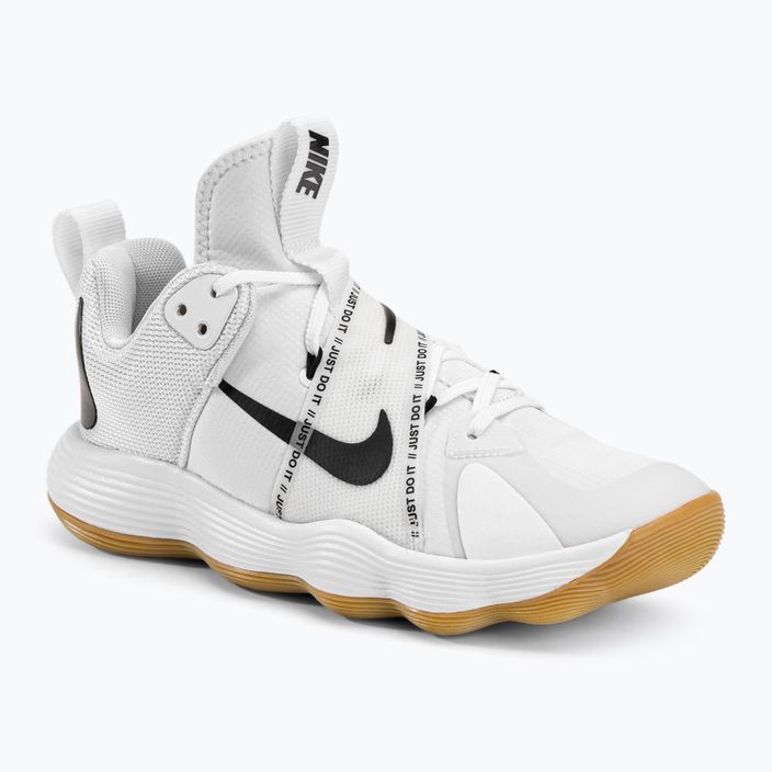 Nike React Hyperset scarpe da pallavolo bianco/nero/gum marrone chiaro