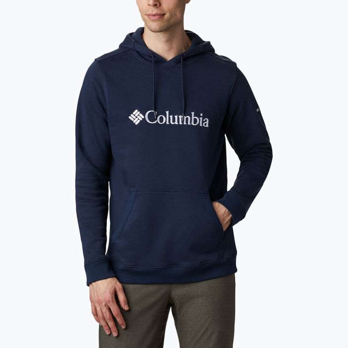 Felpa da uomo Columbia CSC Basic Logo II Hoodie collegiale navy/con logo CSC