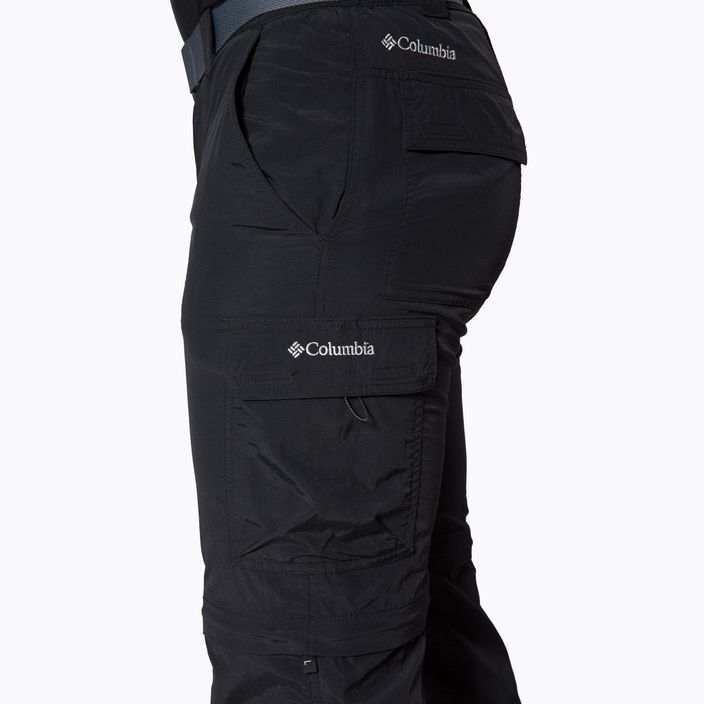 Columbia Silver Ridge II Convertible pantaloni da trekking da uomo nero 4
