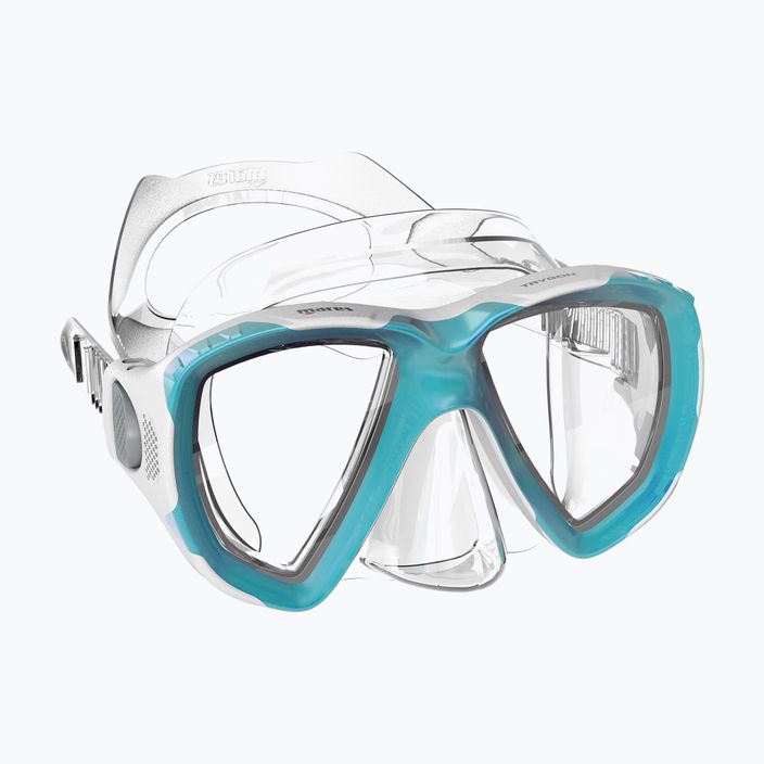 Maschera da snorkeling Mares Trygon aqua/clear 6