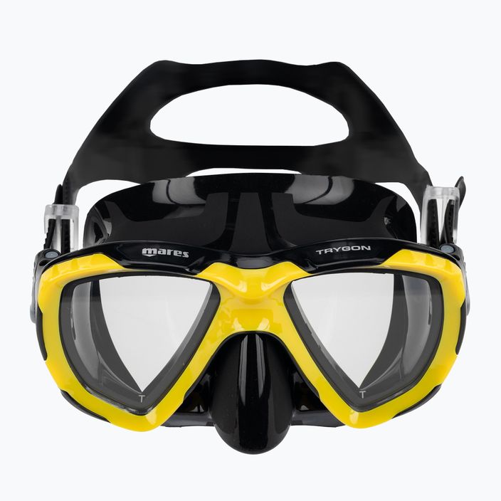 Maschera da snorkeling Mares Trygon giallo/nero 2