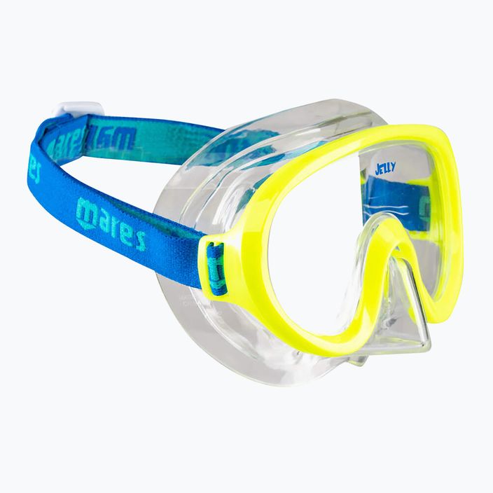 Maschera snorkeling Mares Jelly lime/blu/chiaro per bambini 2