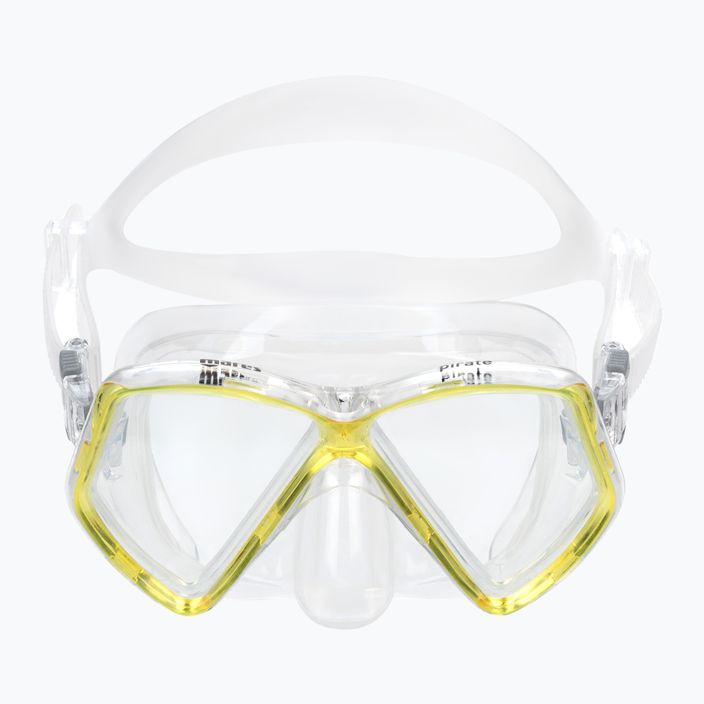 Maschera subacquea per bambini Mares Pirate trasparente/gialla 2