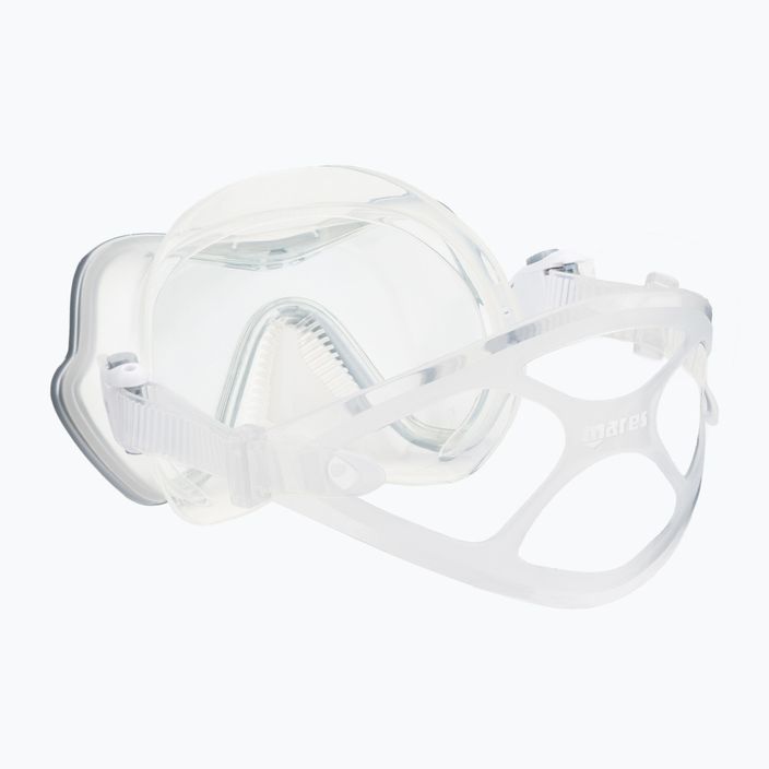 Maschera subacquea Mares One Vision bianca e trasparente 4