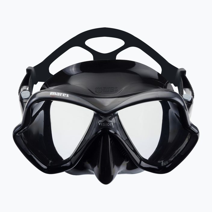 Mares X-Vision maschera subacquea nera 2