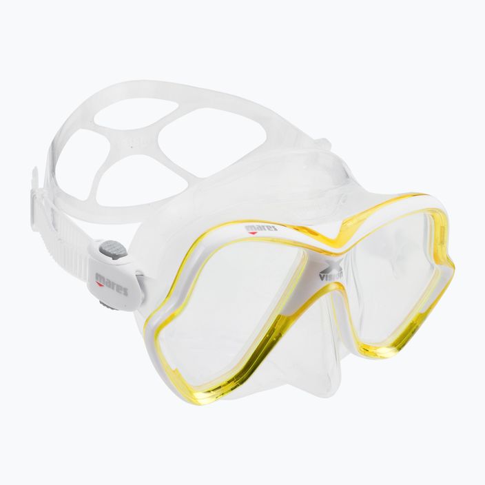 Maschera subacquea Mares X-Vision trasparente/gialla