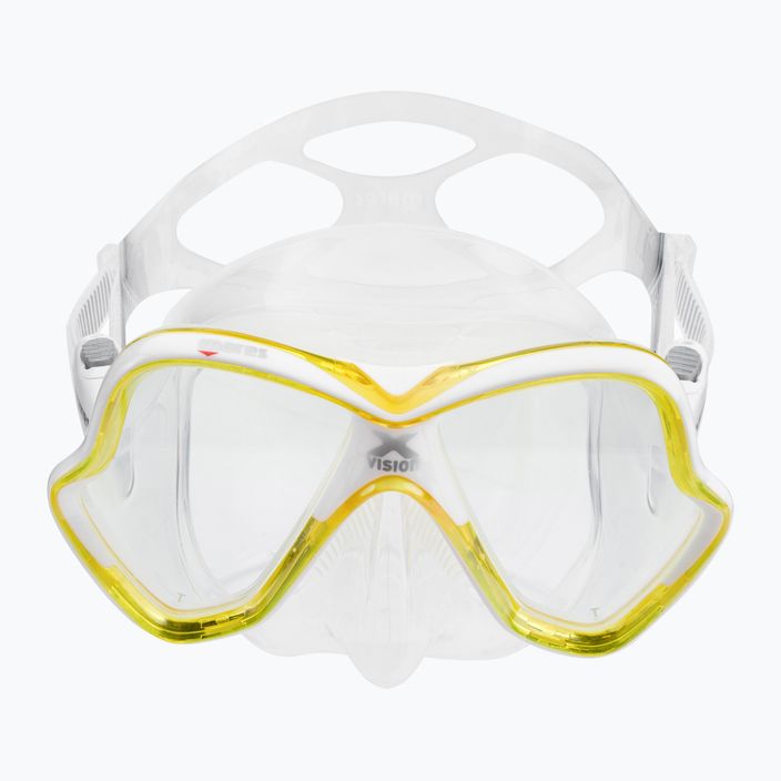 Maschera subacquea Mares X-Vision trasparente/gialla 2