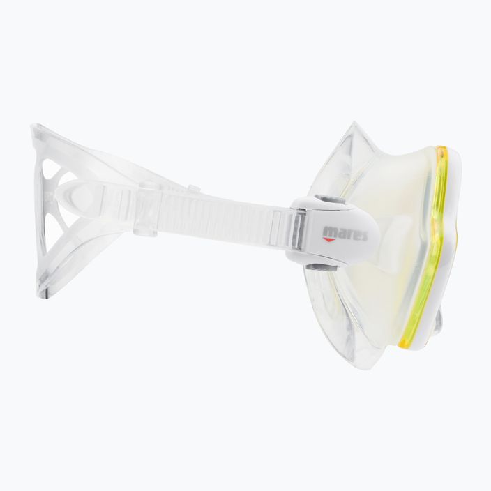 Maschera subacquea Mares X-Vision trasparente/gialla 3